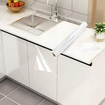 1 tấm màng chống dầu mỡ trong suốt 2M*45CM cho nhà bếp - Chịu nhiệt, màng bảo vệ bằng nhựa tĩnh điện, lớp chắn trong suốt chống dầu mỡ và bụi bẩn cho bếp và mặt bàn.