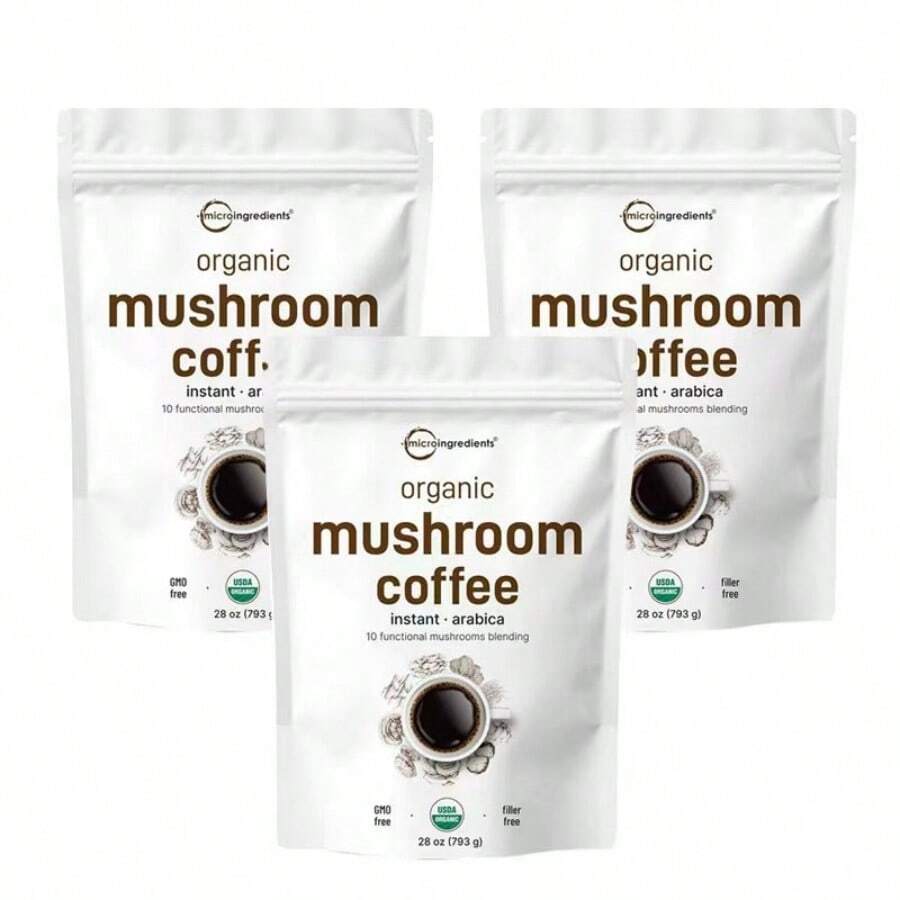 Miriyalyad Micro Ingre.Dients Organic Instant 10 In 1 Mushroom Coffee Powder - 3PCS - 查看 1