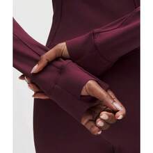 Lululemon Define Cropped Jacket Nulu LW3HWES - Burgundy Bay/Rose Gold - View 6