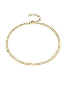 Bohemian Style Women's Double-Layer Anklet - Unique, Niche, Luxury Layered Anklet - Anklets - View 5