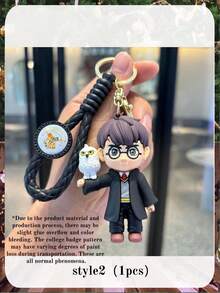 Harry Potter 1件情侣玩偶礼物，钥匙扣挂件，背包挂饰，送给好朋友的最佳节日礼物，派对氛围装饰，完美派对装饰，家居装饰摆件，完美房间装饰，圣诞礼物，情人节礼物，适合生日庆祝的理想朋友礼物，女士纪念品，可爱美学，情人节礼物，装饰品，家居装饰，情人节礼物 - 彩色 - 查看 2