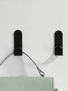 5pcs No Drill Wall Hooks, Bathroom Towel Hooks, Coat Hooks, Closet Hooks, Metal Hanger Hooks - Multicolor - View 4