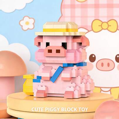 400+Pcs Cute Panda Shaped Building Blocks Toy Set, DIY Puzzle Desktop Decor, Gift, Adorable Mini Panda Animal Micro Blocks Model