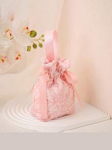 1/3/6/12入蝴蝶結抽繩禮品袋，適用生日、婚禮、派對、商務活動、聖誕節、萬聖節 - 查看 11