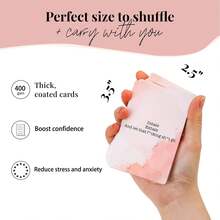 Inspirational Cards - Daily Motivational Cards: A Fun Little Birthday Gift For Women, Perfect For Friends, Sisters, And Colleagues. Each Card Features A Humorous And Empowering Daily Affirmation, Making This An Ideal Choice For Mindfulness Gifts, Mental Wellness Gifts, Birthdays, Christmas, Mother's Day, Party Games, And Camping Activities. - Motivational Cards for Self-confidence - View 4
