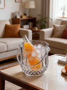 1 xô đá acrylic đa năng, trong suốt dùng để đựng nước ép và nước ngọt, bình đựng đồ uống trong suốt cho các bữa tiệc, nhà hàng. - Xem 10