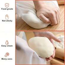 1 túi nhào bột bằng silicon, dụng cụ trộn bột đa năng bằng tay dùng cho bánh mì và pizza, dụng cụ làm bánh không gây bẩn, chất liệu silicon, 1 gói. - Nhiều màu - Xem 6