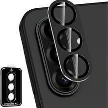 1pc Camera Lens Protector, Suitable For Samsung Galaxy A07/A17/Z Fold7/A26/A36/A56A37/A57/S25 Edge, Metal Ring Tempered Lens Protector, Aluminum Alloy Frame, Rear Camera Screen Protector And Lens Cap, Easy Installation With Locator. Suitable For Daily, Office And Home Use. Waterproof, Anti-Fall, Anti-Scratch And Anti-Fingerprint. A Complete Smartphone Accessory. - Multicolor - View 24