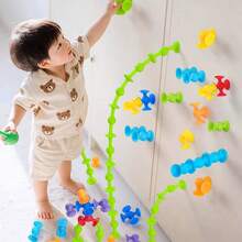 Outdoor Swimming Pool Toys, Summer Toys, Birthday Gifts, Children's Suction Cup Building Blocks, Soft Rubber Construction Blocks Early Education Children's Suction Cup Puzzle Toys, Floating Toys, Toddler Toys, Christmas Gifts, Bath Toys, Baby Toys - Multicolor - View 4