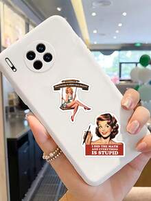 50pcs Women's Quote Stickers For Scrapbook Suitcase Laptop Cases Phone Cases Suitcases Guitars And Skateboards Stickers - A - View 3