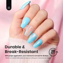 Beetles Soft Gel Nail Tips Short Almond 288pcs In 12 Sizes, Etch-X Pre-Etched Full Cover Acrylic Fake Nails Art - Coffin Short 576pcs (Etch X Nail Tips) - View 7