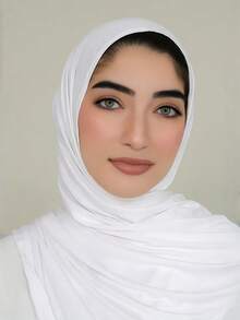 1 pieza Hiyab de mujer de jersey, hiyab de modal, tela de sudor, unicolor, suave y sedoso, cómodo y transpirable, pañuelo, turbante de jersey, chal de 180cm*70cm, adecuado para uso diario, al aire libre, oración, culto, playa, vacaciones - Multicolor - Ver 18