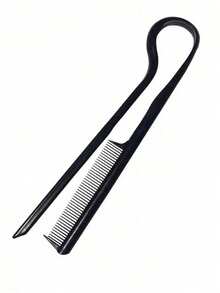 Professional V-Shaped Hair Styling Comb - Casual Plastic Finishing Comb For Straightening & Cutting - Practical Hairdressing Tool - Multicolor - View 6