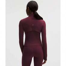 Lululemon Define Cropped Jacket Nulu LW3HWES - Burgundy Bay/Rose Gold - View 4