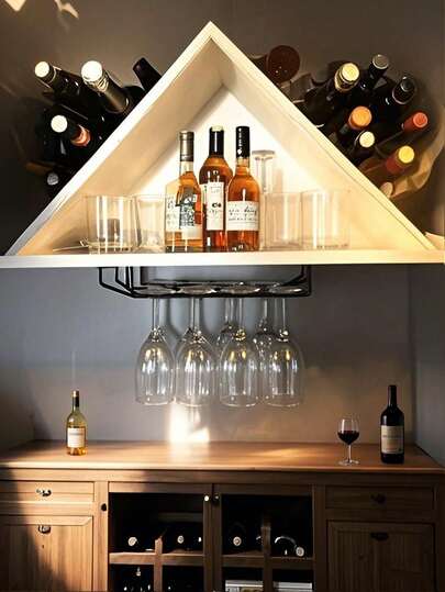 1Pc Wine Glass Hanging Rack, Stemware Storage For Cabinet, Creative European Style Goblet Holder, Space-Saving Kitchen & Bar Organizer, Home Storage Solution, Party & Camping Essential, Valentine's Day Gift, Birthday & Event Decoration,Kitchen Storage Solution, European Style Goblet Holder, Party Decoration, Camping Gear,Valentine's Day Gift, Birthday Event Decor, Home Bar Organizer, Unique Gift For Wine Lovers, Back To School Party Supply