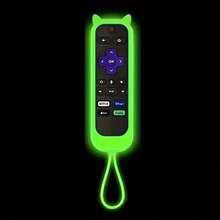 1 Funda de silicona para control remoto, compatible con controles remotos de TV, un soporte para control remoto con función de luz nocturna, adecuado para Streaming Sticks 4K, Express 4K+, Premiere, Streambar, control remoto simple/control remoto de voz (con protección de cuerda), disponible en estilos como Gantlin, Puppy, Carnival, etc., funda universal de silicona para control remoto con forma de orejas de gato, funda de control remoto con orejas de gato luminosas, protección antideslizante - multicolor - Ver 9