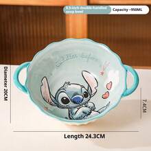 Disney 史迪奇陶瓷餐具套装，家用饭碗，高品质碗碟套装，礼品套装 - 彩色 - 查看 19