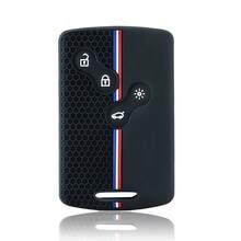 适用于雷诺Duster Captur Clio Logan Megane 1 2 3 Koleos Scenic Nema Fluence Zoe的硅胶汽车钥匙壳 - 黑色的 - 查看 7