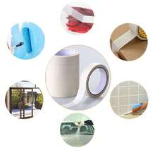 2PCS  Paper Tape Masking Tape, Painter's Tape, Single-Sided Tear-Off Masking Tape, Automotive Paint Masking, White Masking Tape, Interior Decoration (0.95 Inches * 66 Feet). - White - View 11
