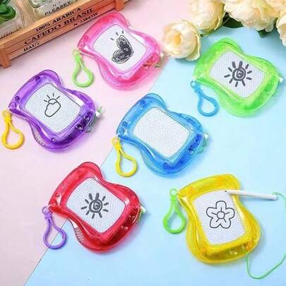 1pc/5pcs/10pcs Cute Mini Whiteboard, Drawing Board, Kids Toy, Keychain Pendant, Bag Charm, Student Gift (Some Colors Random), Back To School Season