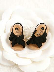 0-18 Months Infant Girls/Boys Summer Sandals, Quality Neutral Toddler Outdoor Beach Shoes, Infant White Sandals - Black - View 6