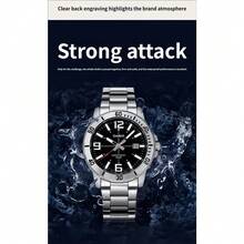 Đồng hồ Casio cổ điển dành cho nam, kiểu dáng thợ lặn, mặt số đen, dây đeo thép không gỉ, chống nước 50M, đồng hồ thể thao đeo tay. - Một cỡ - Xem 8