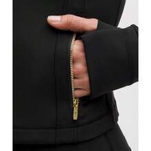 Lululemon Define Cropped Jacket Nulu LW3HWES - Black/Gold/Gold - View 4