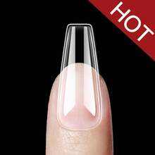 Beetles Gel Nail Kit Short Almond Gift Spree Easy DIY Extension Set Gift For Women - Peti Mati Panjang 500 buah (Kit Transparan) - View 9