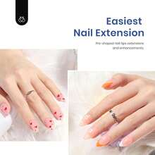 Beetles Gel Nail Kit Short Almond Gift Spree Easy DIY Extension Set Gift For Women - Almond Short 500pcs 12 Sizes - View 3