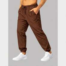 Men's Athletic Tactel Pants With Pockets – Lightweight, Comfortable - ASSORTED - View 7