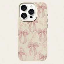 1 chiếc ốp lưng điện thoại mềm có họa tiết nơ, tương thích với iPhone 17 Pro Max/17 Pro/16 Pro Max/16 Pro/16/15 Pro Max/15 Pro/15/14 Pro Max/14/13 Pro Max/13 Pro/13/12 Pro Max/12 Pro/12/11, chống bụi, chống nước, chống sốc, chống rơi. - Màu be - Xem 5