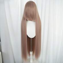 40-Inch Multi-Functional Long Wig, Suitable For Halloween Parties And Cosplay, No Glue Needed, Comfortable And Heat-Resistant Fiber Material, Suitable For Beginners, Natural And Fashionable Style Suitable For Holiday Carnivals And Concerts - Multicolor - View 37