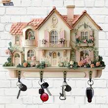 Wooden 2D "Home Sweet Home" Wall Decor Key Holder - Multicolor - View 8