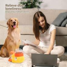 Cat & Dog Automatic Pet Feeder, New Interactive Small Yellow Duck Auto Food Dispenser, Interactive Dog Treat Dispenser - Multicolor - View 4