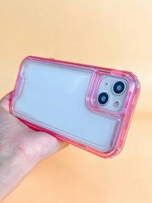 Apple Basic Phone Cases Clear Phone Case Compatible With IPhone15/15Plus/15Pro/15Promax Waterproof Shockproof Anti-Fall Scratch Resistant - Pink - View 6