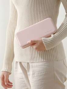 1pc Macaron Style Plastic Minimalist INS Multifunctional Storage Box, Handmade DIY Matte Stationery Pouch, Suitable For School And Office Use, Student Supplies, Back To School Season Office Desk Accessories Desk Accessories Office Supplies Office Accessories - Rectangle - View 7