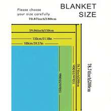 Multifunctional Cute Cat Print Blanket - Suitable For All Seasons, Sofa, Bed, Travel, Office - Great Gift - Multicolor - View 2