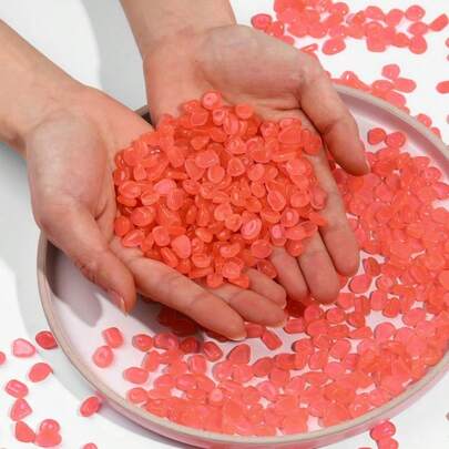 1 bolsa de 250 piezas de cuentas decorativas de resina de alta calidad, peso total de 63.5g, cada una con un diámetro de 5-8mm. Adecuado para el diseño de jardines grandes, temas de cielo estrellado y iluminación nocturna, esencial para plantas en macetas y decoraciones navideñas