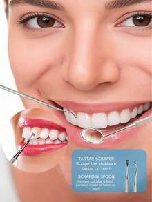 6/3pcs Dental Cleaning Tool Set, Professional Dental & Oral Hygiene Kit, Stainless Steel Toothpick, Dental Scaler, Tartar Remover, Suitable For Dentists, Personal & Pet Use, With Storage Box, Essential Household Item, Great Gift For Family & Friends - Multicolor - View 7