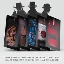 Mystery Oracle Cards - True Crime & Conspiracy Deck For Uncovering Secrets, Motives & Emotional Truths - Beginner Friendly (Red Edition) - Phong cách đỏ - Xem 2