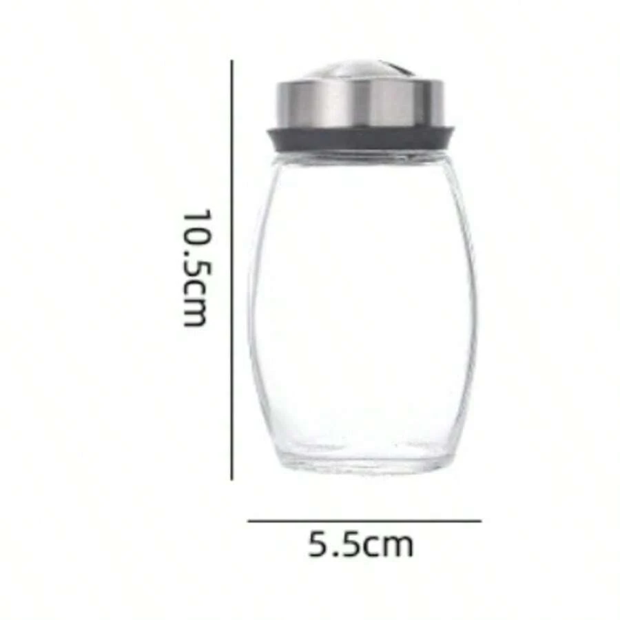New Single Bottle, Glass Jar And Spice Jars, Glass Condiment Rack, Sugar And Pepper Bottles, Salt Shaker, Stand, Kitchen Storage Rack O2QT - A Bottle - View 1