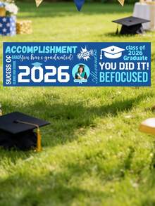 1pc Customize Photo Class Of 2026 Graduation Banner,Personalized "You Did It!" Graduation Season Banner,Graduation Party Decor 2026, Party Backdrop Large Banner For Class, Graduation Tapestry Backdrop, Class Of 2026 Photo Booth Backdrop,Graduation Season Gift For 2026 Graduate,Flags Custom,Graduation Party Supplies - Multicolor - View 7