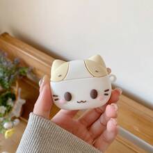 可爱猫咪造型保护套，兼容苹果Air系列耳机 - 彩色 - 查看 5
