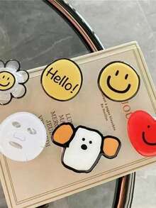 Giá đỡ điện thoại có thể điều chỉnh hình hoa, dạng thu gọn, 1 chiếc, làm bằng acrylic trong suốt với thiết kế hoa hoạt hình, tương thích với điện thoại thông minh Android và Apple, giá đỡ điện thoại có thể thu gọn, quà tặng sinh nhật mùa xuân. - Nhiều màu - Xem 9