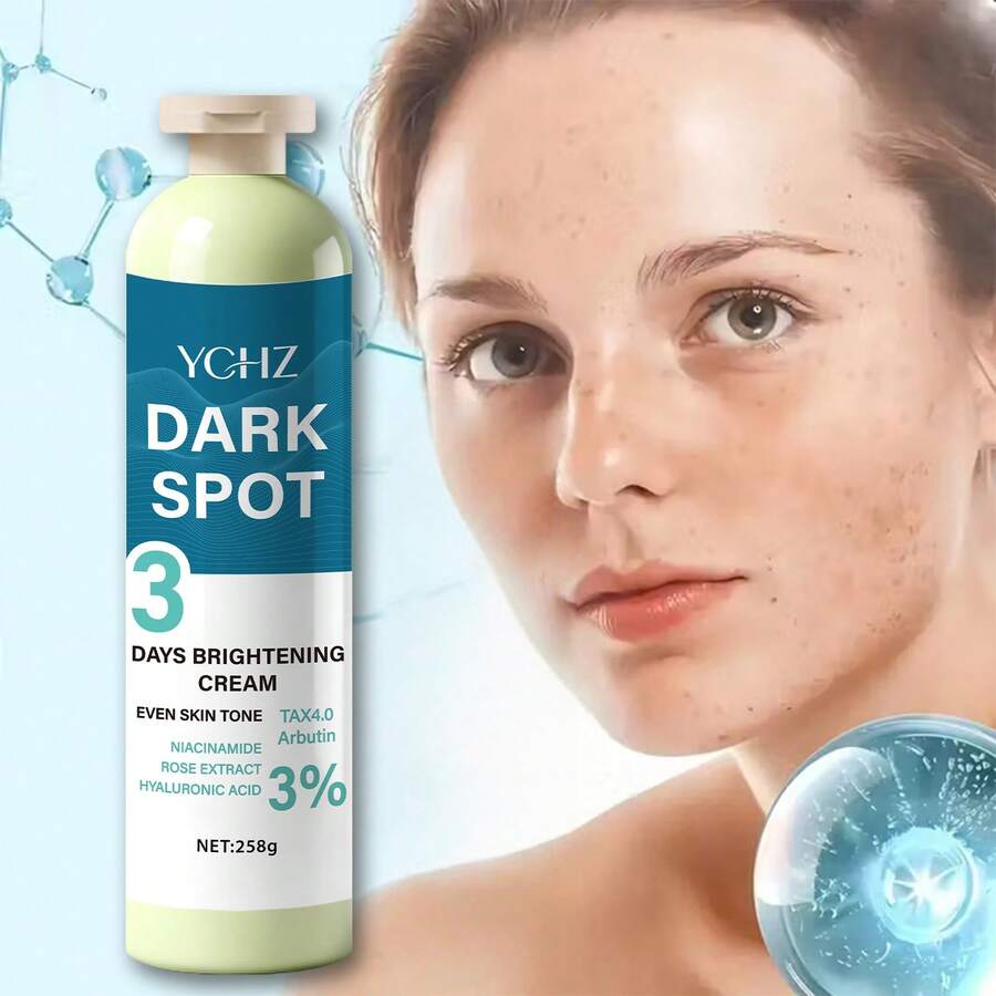 YCHZ 亮肤霜，蕴含3%熊果苷、烟酰胺、玫瑰提取物和透明质酸，锁住您的美丽——258克 - 258g - 查看 1