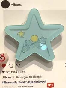 1个可爱夏季时尚海星贝壳手机支架/桌面支架 - 彩色 - 查看 1