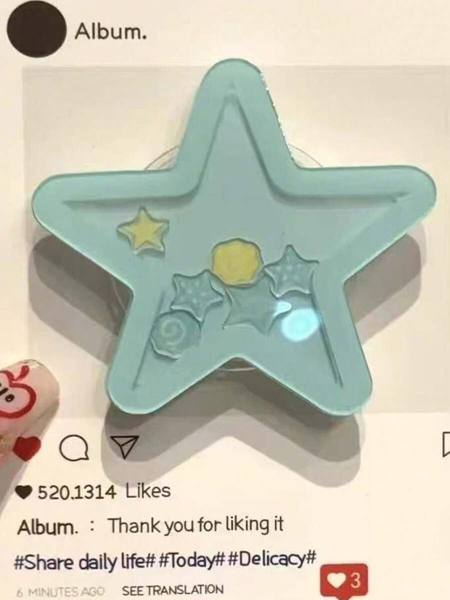 1个可爱夏季时尚海星贝壳手机支架/桌面支架 - 彩色 - 查看 1