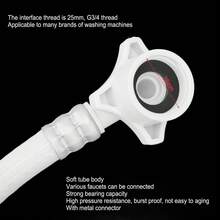 Burst Proof PVC Water Inlet Hose For Washing Machines - 2m (6.6ft) With Metal Connector For Automatic Washers - Xem 6