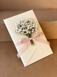 逼真满天星花束 - 波西米亚风格，可用于花瓶填充、婚礼装饰、家居及办公点缀、派对、花园、卡片制作及DIY工艺品 - 经久耐用，高度逼真 - 彩色 - 查看 3