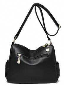 High Quality Leather Luxury Handbags Ladies Bag Designer Shoulder Crossbody Bags For Women 2026 New - Black - View 7